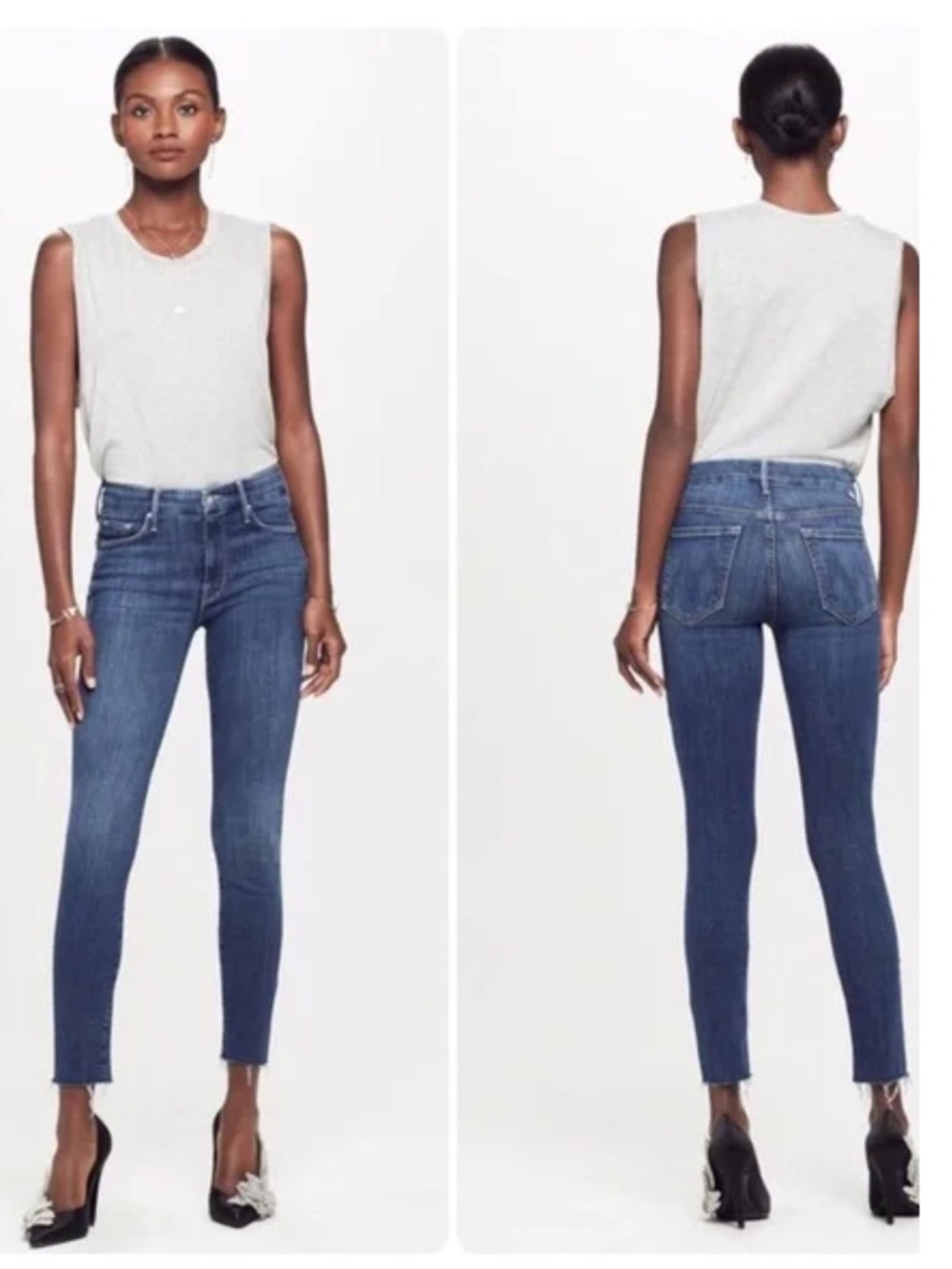 Mother Looker Ankle Fray Girl Crush Wash Size 27 - Picture 3 of 6